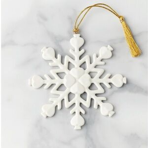 Kate Spade Be Jolly Snowflake Ornament